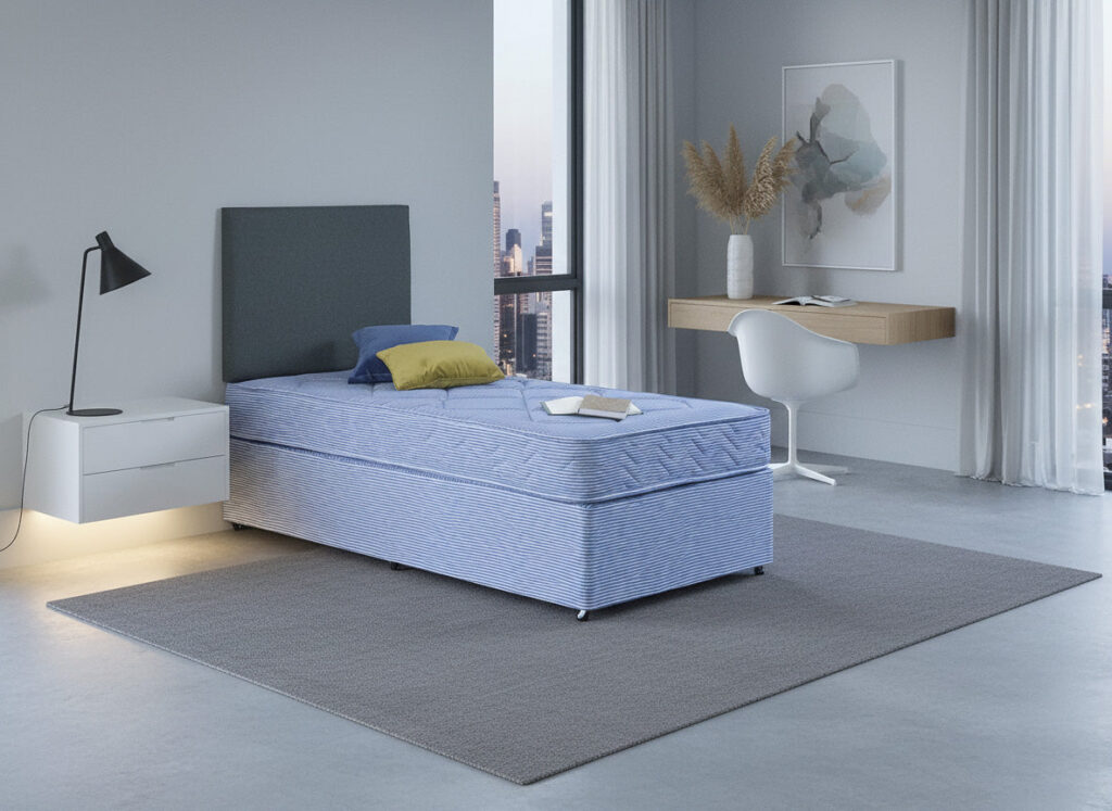Bathgate Student Contract Coil Sprung Quilted Divan Bed Set