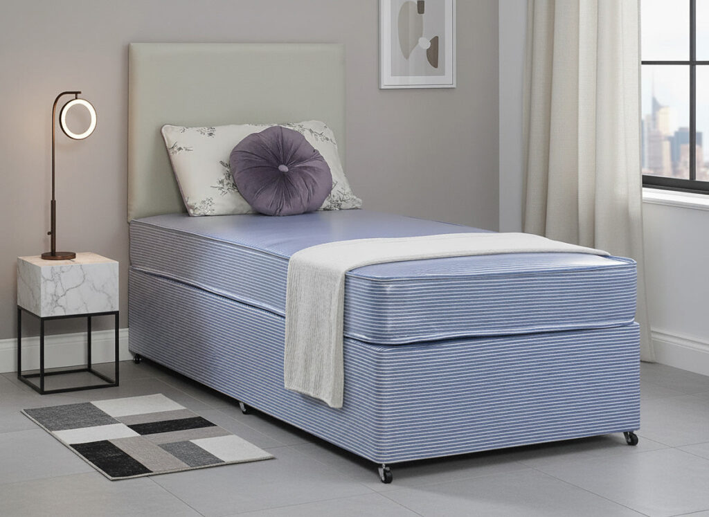 Thornton Care Contract PVC Water Resistant Coil Sprung Divan Bed Set