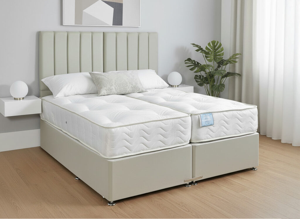 Stirling Guest Hotel Zip and Link Contract 1500 Pocket Sprung Divan Bed Set