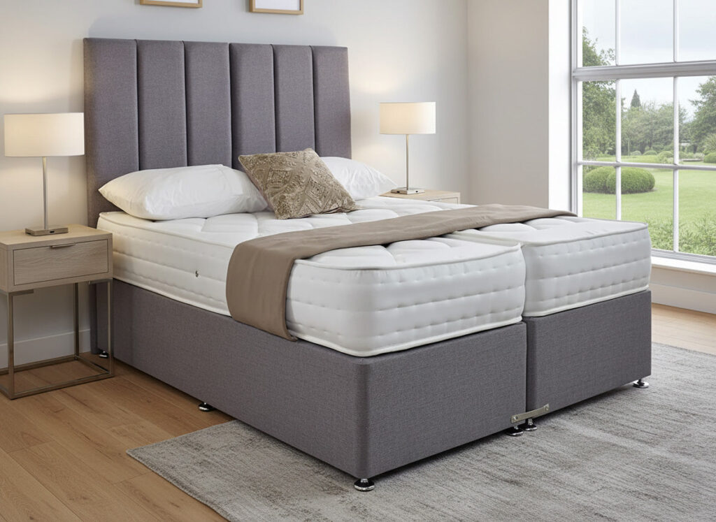 Elgin Guest Hotel Zip and Link Contract 1000 Pocket Sprung Divan Bed Set