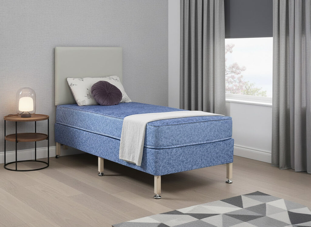 Denny Orthopaedic Care Contract Water Resistant Coil Sprung Divan Bed Set on Legs