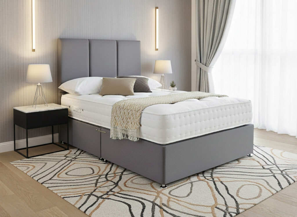 Elgin Guest Hotel Contract 1000 Pocket Sprung Divan Bed Set